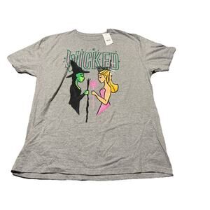 Men's Size XL Wicked Cartoon Short Sleeve T-Shirt Heathered Gray